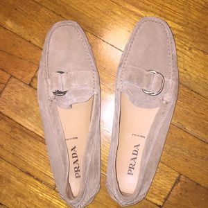 PRADA suede loafers NWOT